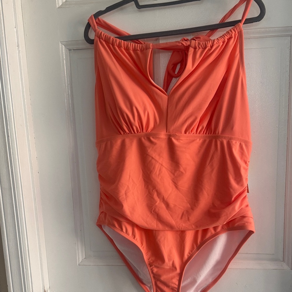 Vibrant Orange Kona Sol sz 18 swimsuit new‎ w tags
